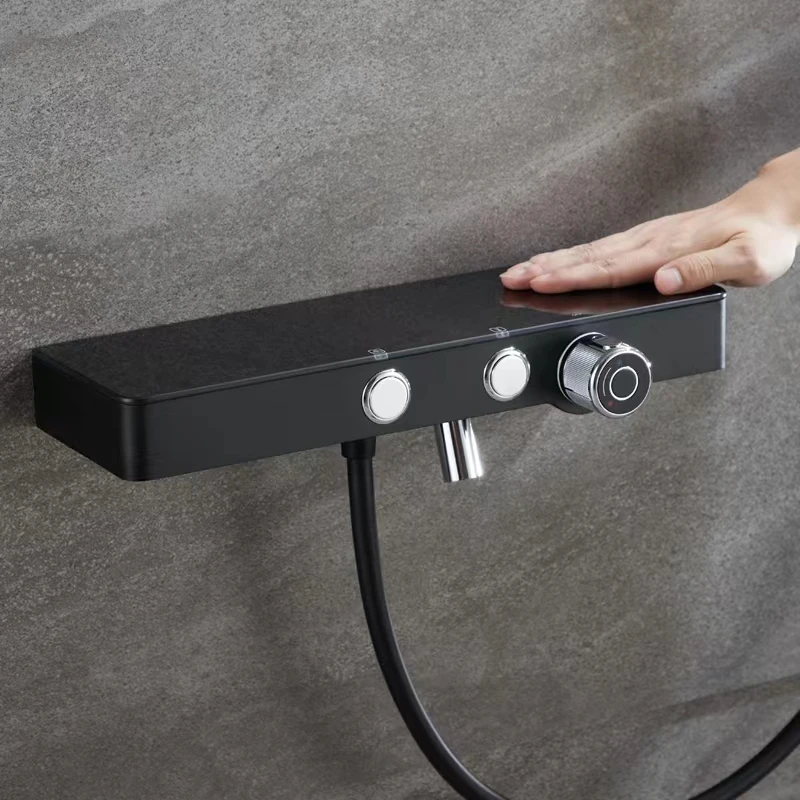 Constant Temperature Shower Wall-Mounted Bathroom Storage Hot and Cold Push-Button Bathtub Faucet
Constant Temperature Shower Wall-Mounted Bathroom Storage Hot and Cold Push-Button Bathtub Faucet