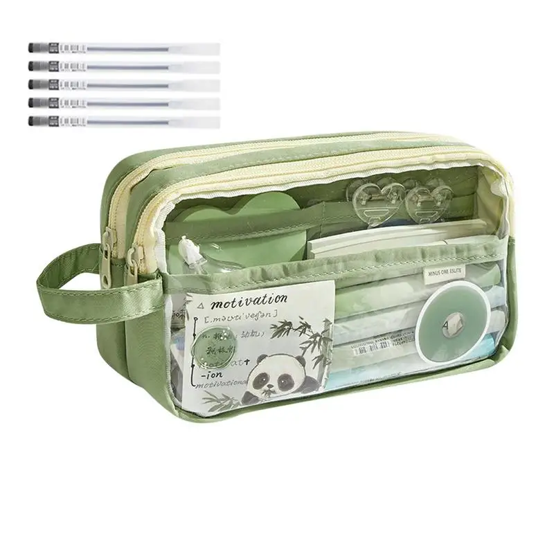 Large Capacity Pencil Case Waterproof Makeup Bag Cosmetic Bag Clear Pen Case Zipper Pencil Case Exam Pen Stationery Organizer
Large Capacity Pencil Case Waterproof Makeup Bag Cosmetic Bag Clear Pen Case Zipper Pencil Case Exam Pen Stationery Organizer