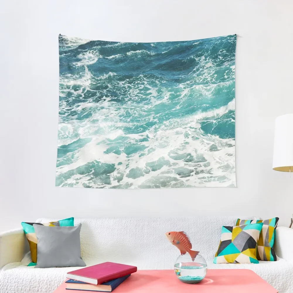 

Blue Ocean Waves Tapestry Decorative Wall Murals Wall Decor For Bedroom Art Mural Tapestry