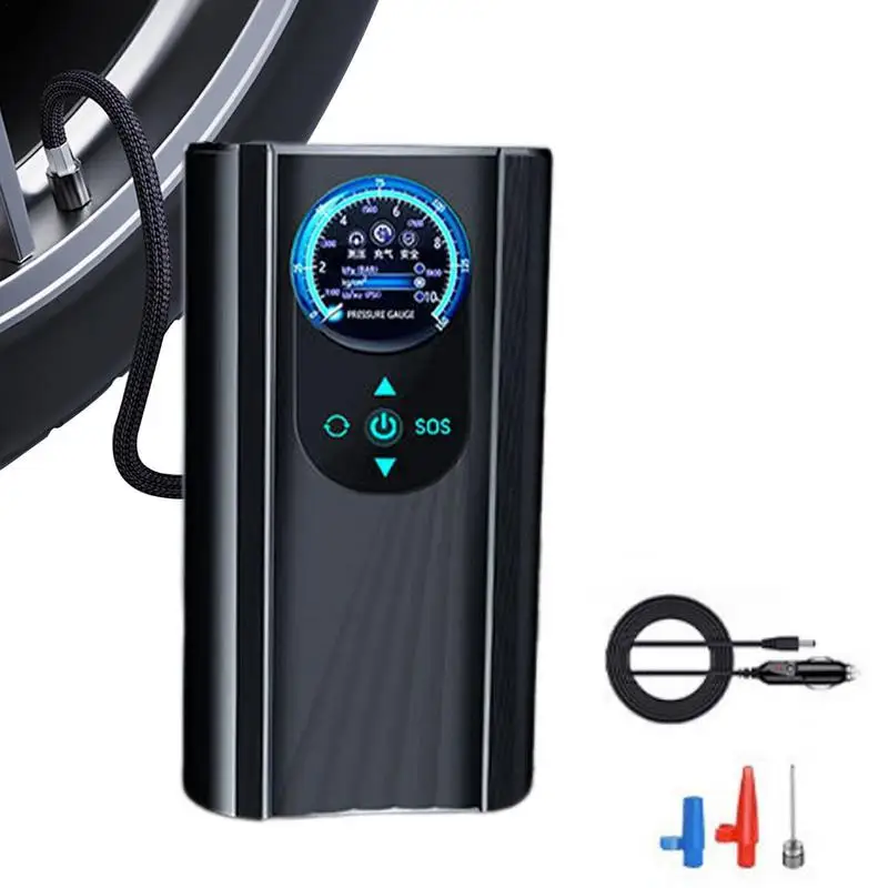 12v Portable Air Compressor durable Tyre Inflator with Digital Display Auto Shut off Air Pump with LED Light for Car Bicycle
12v Portable Air Compressor durable Tyre Inflator with Digital Display Auto Shut off Air Pump with LED Light for Car Bicycle