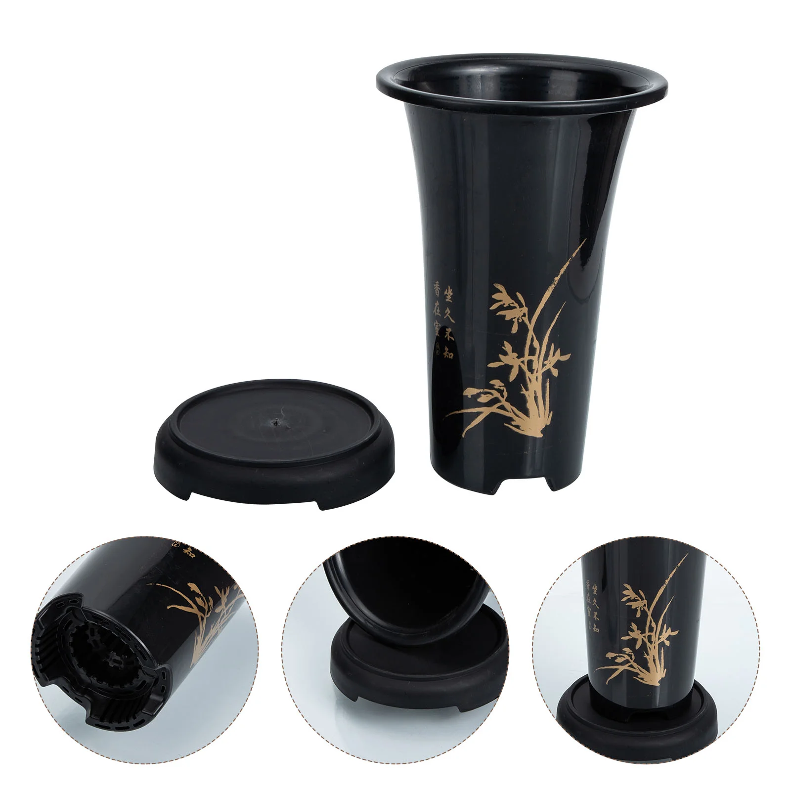 Imitation Purple Sand Orchid Flower Pot Bonsai Household Pots Flowerpots Black Ceramic Planter Container Pp Planting Vase
Imitation Purple Sand Orchid Flower Pot Bonsai Household Pots Flowerpots Black Ceramic Planter Container Pp Planting Vase