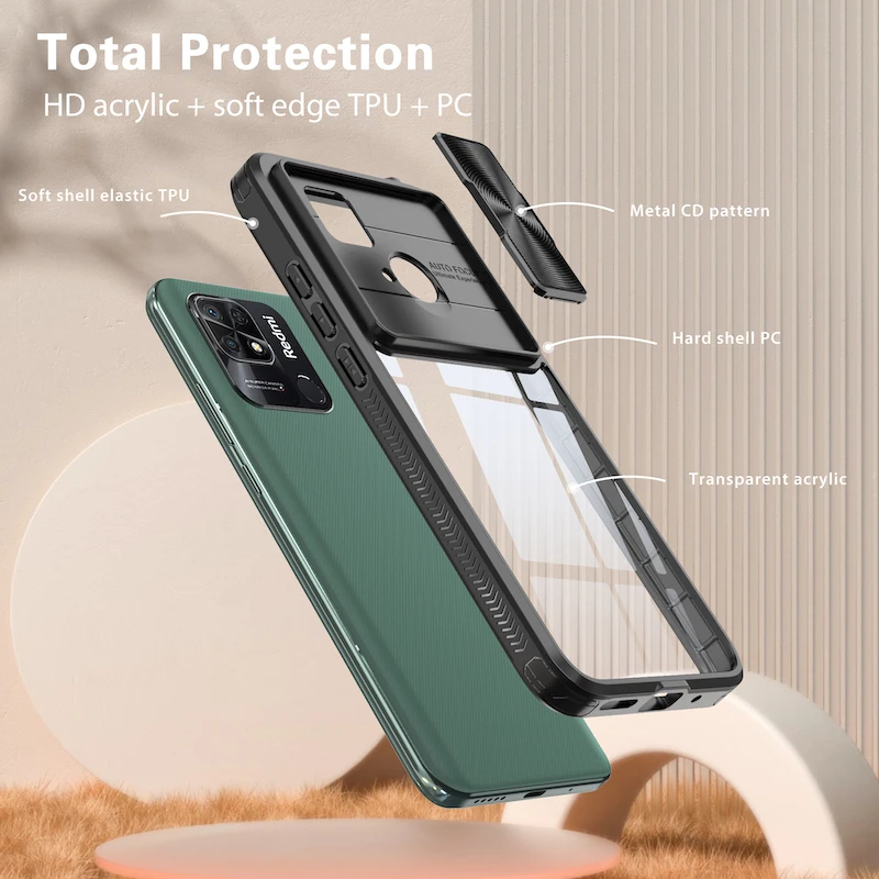 Camera Lens Slider Transparent Phone Case For Xiaomi Redmi Note 11 11S 11 Pro Note 9 10 Pro 10S 10C Case With camera Protector
Camera Lens Slider Transparent Phone Case For Xiaomi Redmi Note 11 11S 11 Pro Note 9 10 Pro 10S 10C Case With camera Protector