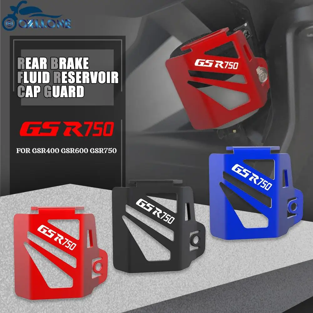 For SUZUKI GSR400 GSR600 GSR750 GSR 400/600/750 CNC Rear Brake Fluid Reservoir Guard Cover Cap Protector Motorcycle Accessories
For SUZUKI GSR400 GSR600 GSR750 GSR 400/600/750 CNC Rear Brake Fluid Reservoir Guard Cover Cap Protector Motorcycle Accessories