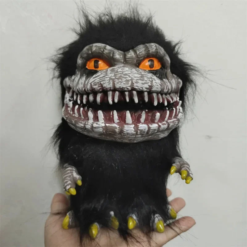 

Critters Prop Doll Horror Alien Monster Fangs Black Doll Movie Critters Creepy Monster Birthday Gift Halloween Decoration
