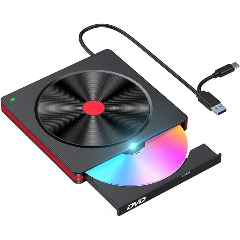 Внешний CD DVD-привод, USB 3,0, устройство чтения DVD/CD ROM, записывающее устройство, горелка для ноутбука, настольного ПК, Windows 11/10/8/7/XP OS Linux
Внешний CD DVD-привод, USB 3,0, устройство чтения DVD/CD ROM, записывающее устройство, горелка для ноутбука, настольного ПК, Windows 11/10/8/7/XP OS Linux