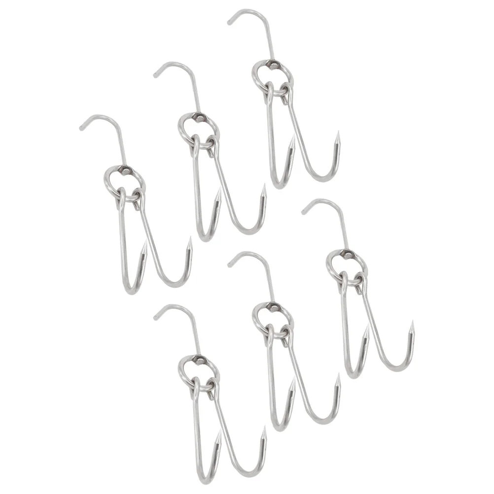 6 Pcs Stainless Steel Hook Dried Fish Hooks Meat Kitchen Poultry Bacon Gadgets Roast Chicken
6 Pcs Stainless Steel Hook Dried Fish Hooks Meat Kitchen Poultry Bacon Gadgets Roast Chicken