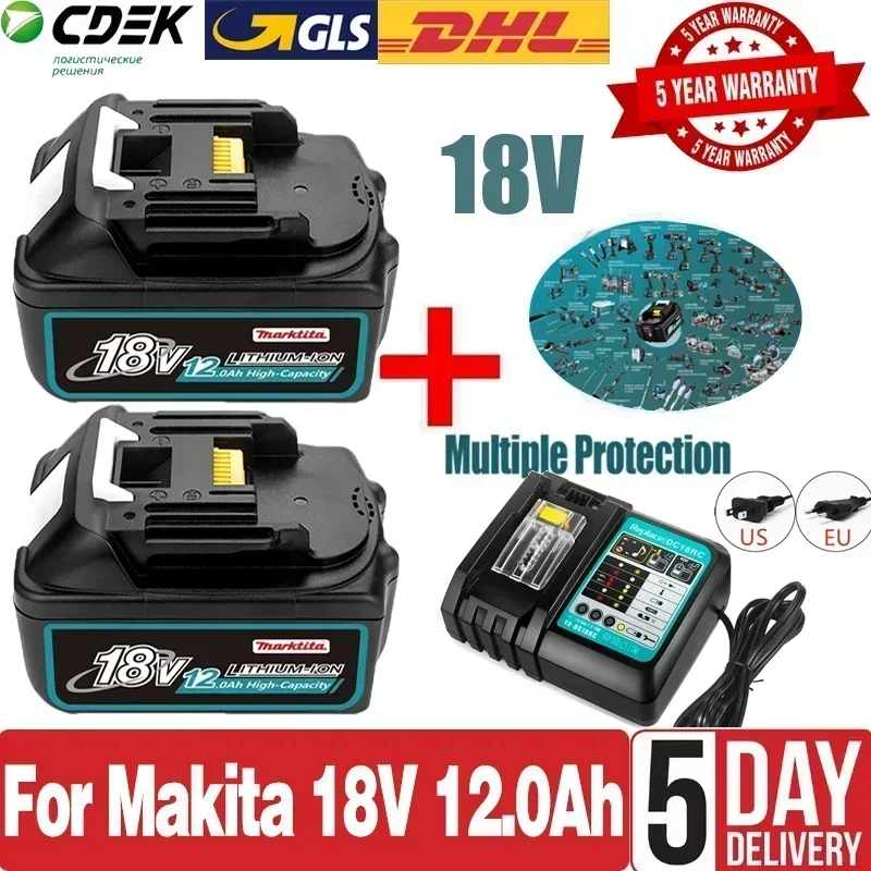 18V 12.0Ah for Makita Original With LED lithium ion replacement LXT BL1860B BL1860 BL1850 Makita rechargeable power tool battery
18V 12.0Ah for Makita Original With LED lithium ion replacement LXT BL1860B BL1860 BL1850 Makita rechargeable power tool battery