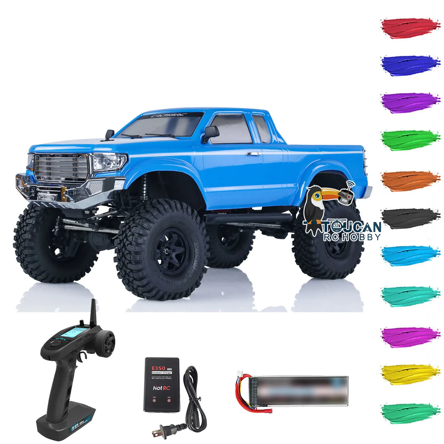 

Gifts CROSSRC 4x4 RC Crawler Car 1/10 AT4V RTR Remote Control Off-road Vehicles Ready to Run Model for Boys Toys THZH1652