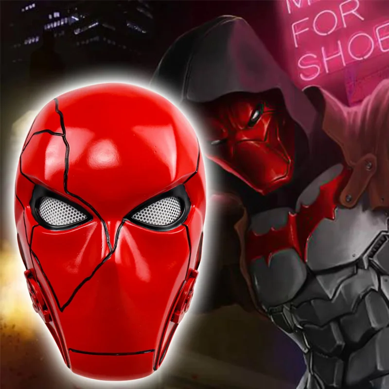 Movie Cosplay Red Hood Mask Bat Red Hood Helmet Man Full Head Resin Cosplay Prop Halloween Replica Fancy Party Headwear
Movie Cosplay Red Hood Mask Bat Red Hood Helmet Man Full Head Resin Cosplay Prop Halloween Replica Fancy Party Headwear