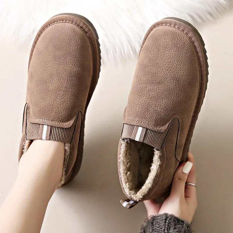Women Flat Shoes 2023 Suede Women's Snow Boots Slip-on Elastic Band Loafers Round Toe Casual Female Sneaker Fur Dress Shoes Lady
Women Flat Shoes 2023 Suede Women's Snow Boots Slip-on Elastic Band Loafers Round Toe Casual Female Sneaker Fur Dress Shoes Lady
