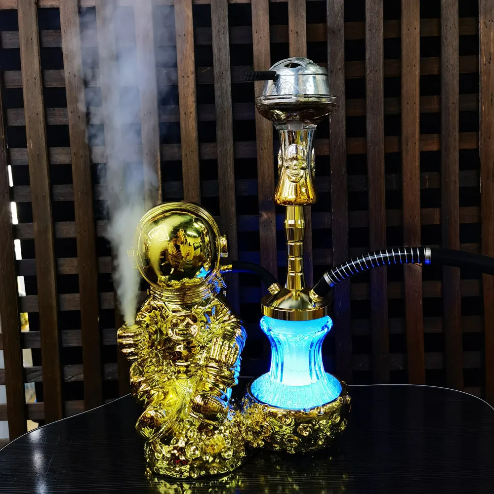Middle Eastern Arab Resin Electroplating Process Astronaut Shaped Led Light Shisha Hookah
Middle Eastern Arab Resin Electroplating Process Astronaut Shaped Led Light Shisha Hookah