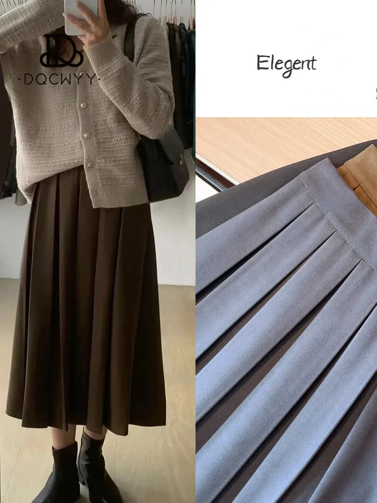 Pleated Skirts Woolen Skirt Korean Fashion Half Length Women's Fall Winter New Slim and Versatile Coffee A-line Umbrella Skirt
Pleated Skirts Woolen Skirt Korean Fashion Half Length Women's Fall Winter New Slim and Versatile Coffee A-line Umbrella Skirt