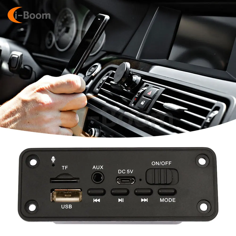 Bluetooth MP3 Decoding Board 5V Wireless Bluetooth Audio Remote Module Support TF Card FM Radio For Car Audio Modification
Bluetooth MP3 Decoding Board 5V Wireless Bluetooth Audio Remote Module Support TF Card FM Radio For Car Audio Modification