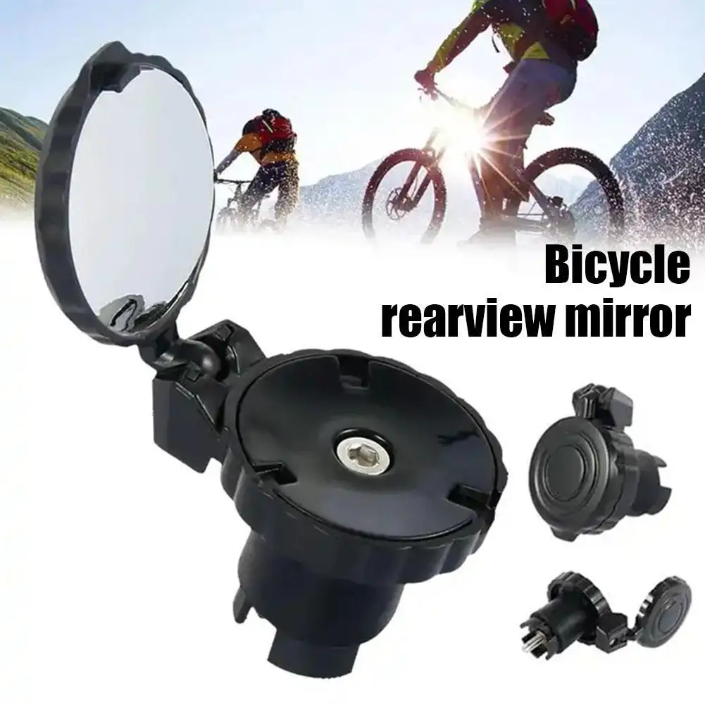 

Bicycle Rearview Mirror Adjustable Rotate Cycling Handlebar Led Warning Light Rear View Mirrors for MTB Road Bike Accessories