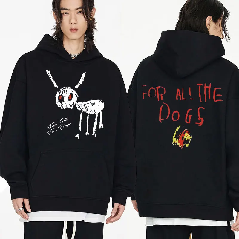 

Толстовка с рисунком рэпера Дрейка для всех собак, толстовка с изображением музыкального альбома, мужская женская винтажная Толстовка в стиле хип-хоп, свитшот, уличная одежда Y2K, пуловер, топы