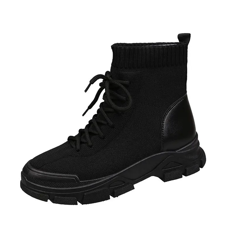 Women Ankle Boots Breathable Knitted 2023 Fashion Autumn Female Platform Boot Lace Up Mid-calf Boot Ladies Shoes Footwear
Women Ankle Boots Breathable Knitted 2023 Fashion Autumn Female Platform Boot Lace Up Mid-calf Boot Ladies Shoes Footwear