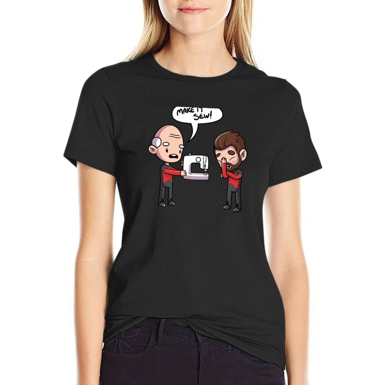 Make It Sew T-Shirt Women clothes funny t shirts for Women t shirt dress Women t shirts for loose fit
Make It Sew T-Shirt Women clothes funny t shirts for Women t shirt dress Women t shirts for loose fit