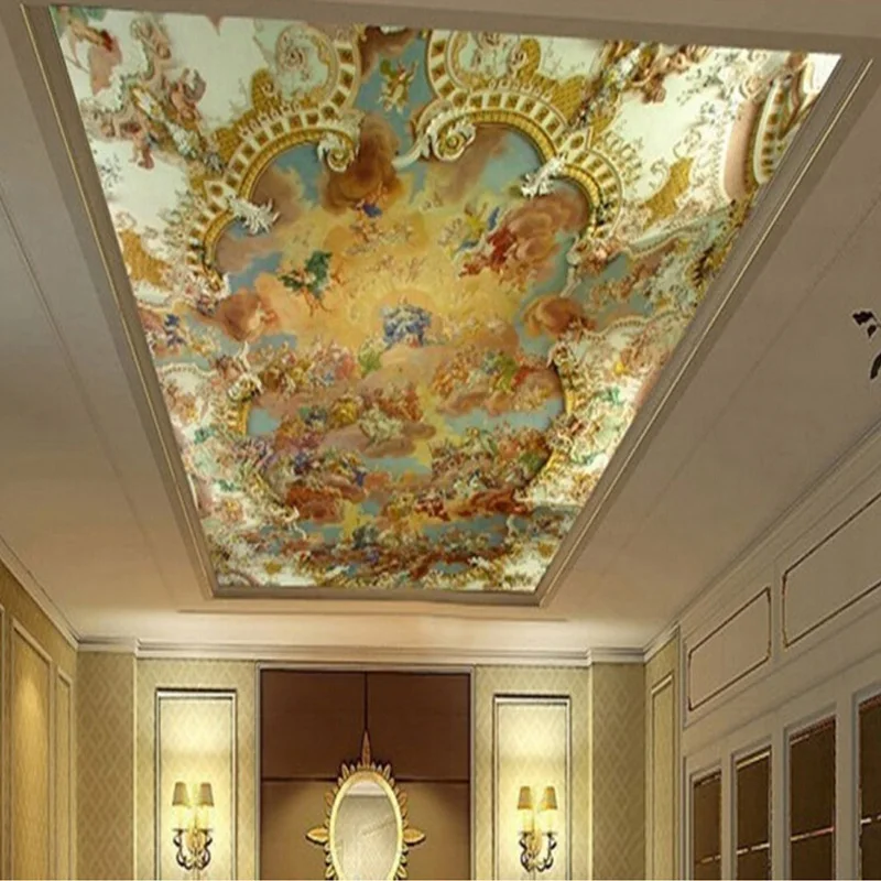 Custom 3D Photo Mural Wallpaper European Style Hotel Living Room Bedroom Ceiling Wall Mural Painting Art Wallpaper Home Decor
Custom 3D Photo Mural Wallpaper European Style Hotel Living Room Bedroom Ceiling Wall Mural Painting Art Wallpaper Home Decor