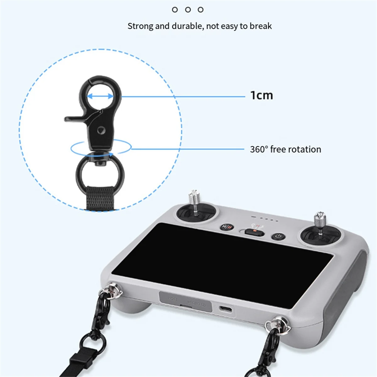 

For DJI Drone Mini 3/4 Pro with Screen Air 2S Lanyard RC 2 Remote Control Lanyard Screw Multifunctional Accessories