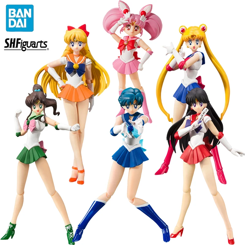 BANDAI S.H.Figuarts Sailor Moon Tsukino Usagi Chibiusa Aino Minako Animation Color Edition PVC Anime Action Figures Model Toy
BANDAI S.H.Figuarts Sailor Moon Tsukino Usagi Chibiusa Aino Minako Animation Color Edition PVC Anime Action Figures Model Toy