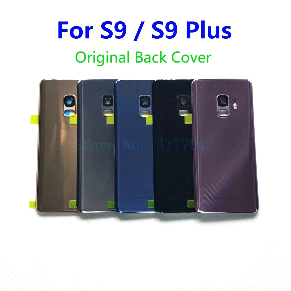 

Original For Samsung Galaxy S9 G960 S9+ Plus G965 Back Glass Cover Rear Case Housing Battery Door Replacement Excellent Quality