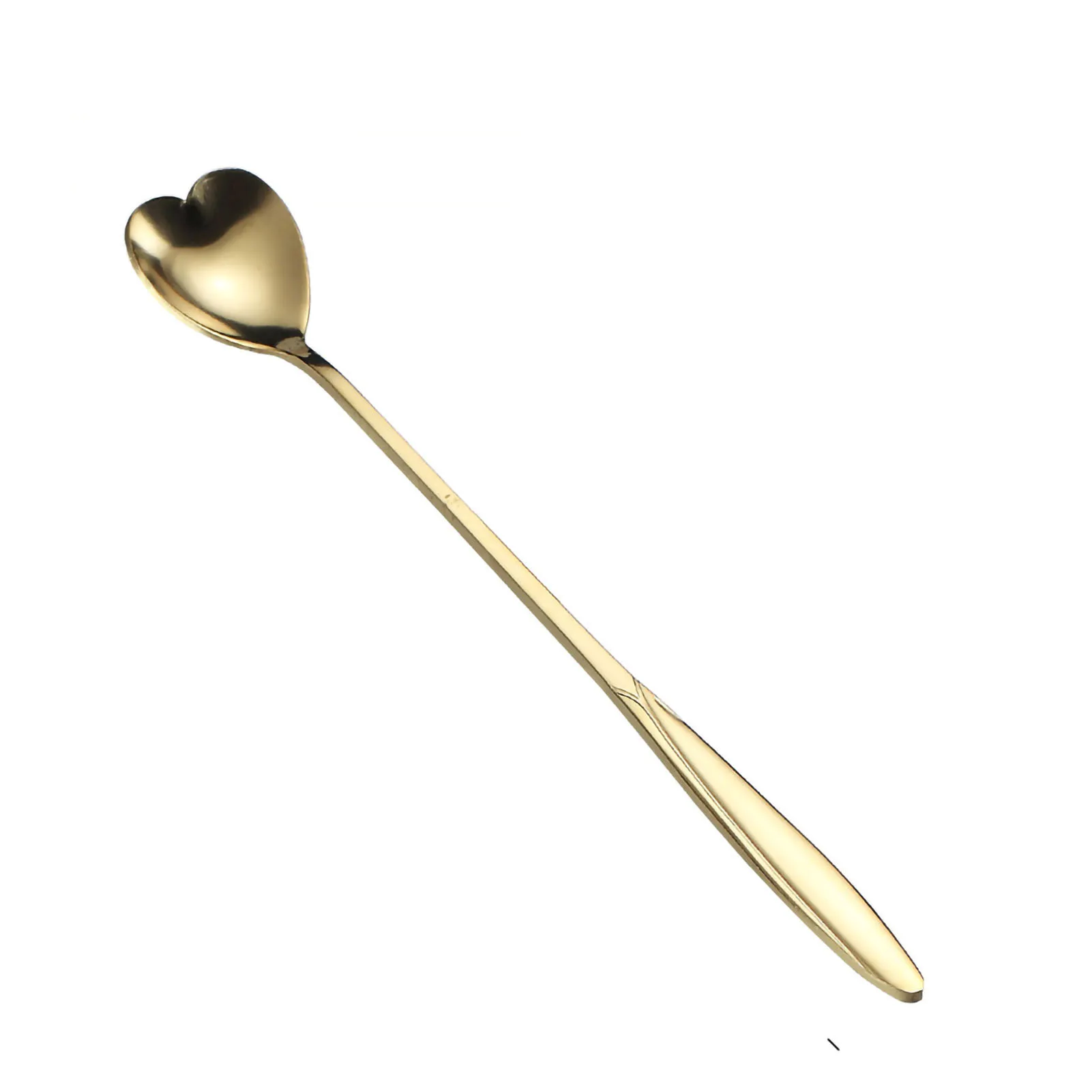 Golden Stainless Steel Spoon Ergonomic Round Dessert Spoon With Long Handle For Coffee Tea Ice Cream Long Heart Spoon
Golden Stainless Steel Spoon Ergonomic Round Dessert Spoon With Long Handle For Coffee Tea Ice Cream Long Heart Spoon