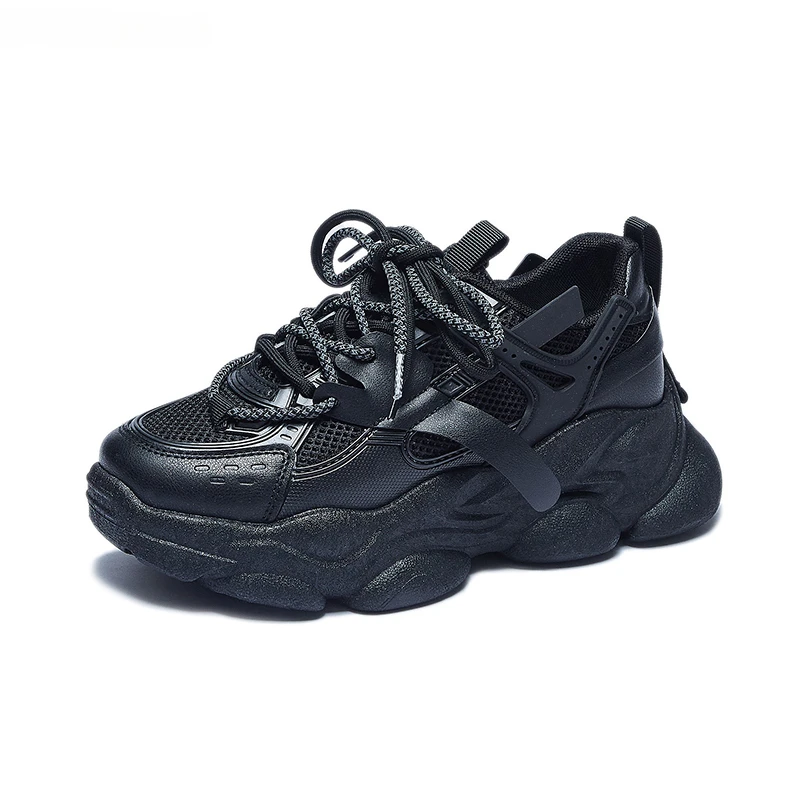 

Женские массивные кроссовки 2023, сетчатая дышащая обувь, женская спортивная повседневная обувь на толстой подошве для бега и фитнеса, Вулканизированная подошва