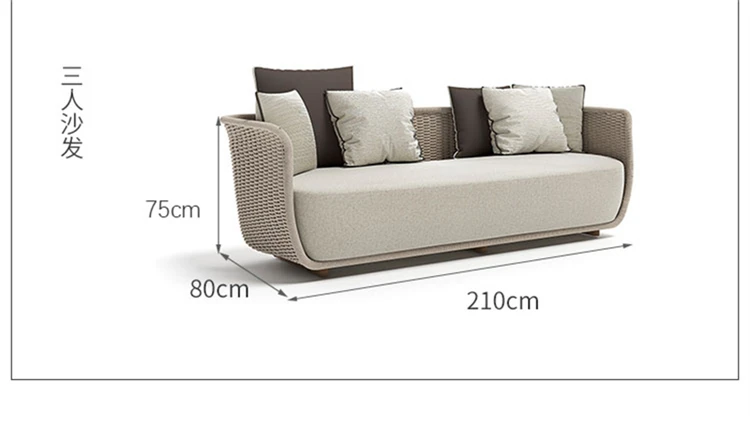 Small Apartment Outdoor Garden Sofas Waterproof Courtyard Hotel Lounge Chairs Sunscreen Villa Living Room Furniture Leisure Sofa Small Apartment Outdoor Garden Sofas Waterproof Courtyard Hotel Lounge Chairs Sunscreen Villa Living Room Furniture Leisure Sofa