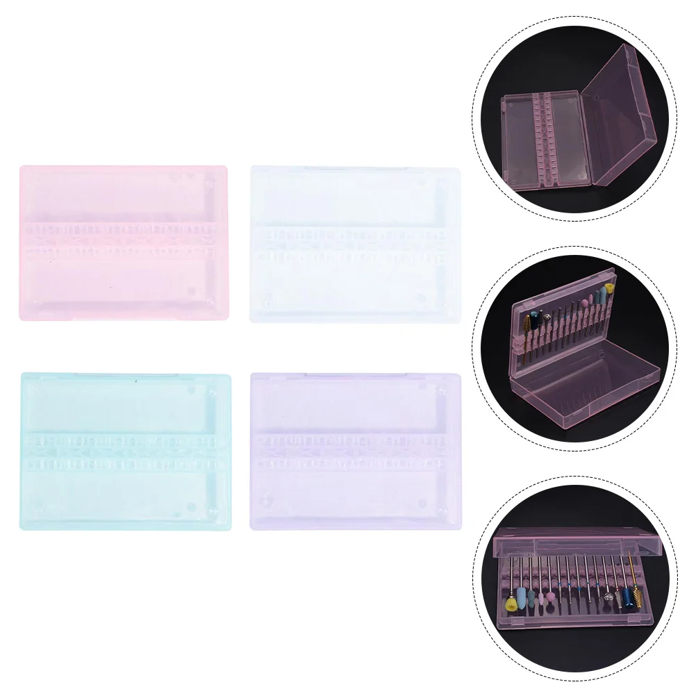 4 Pcs Grinding Head Storage Box Nail Polishing Holder Drill Bits Manicure Case Container Grinder Organizer
4 Pcs Grinding Head Storage Box Nail Polishing Holder Drill Bits Manicure Case Container Grinder Organizer
