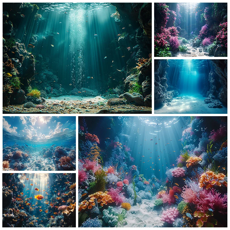 Underwater World Photography Backdrop Summer Blue Ocean Fish Coral Baby Background Cloth Decor Wallpaper Photo Studio Backdrops
Underwater World Photography Backdrop Summer Blue Ocean Fish Coral Baby Background Cloth Decor Wallpaper Photo Studio Backdrops