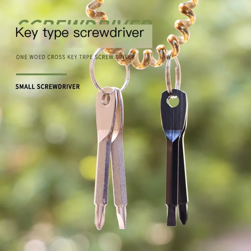 Outdoor EDC Carry-on Multi-Tool Portable One-Letter Driver Phillips Screwdriver with Key Ring Accessory
Outdoor EDC Carry-on Multi-Tool Portable One-Letter Driver Phillips Screwdriver with Key Ring Accessory