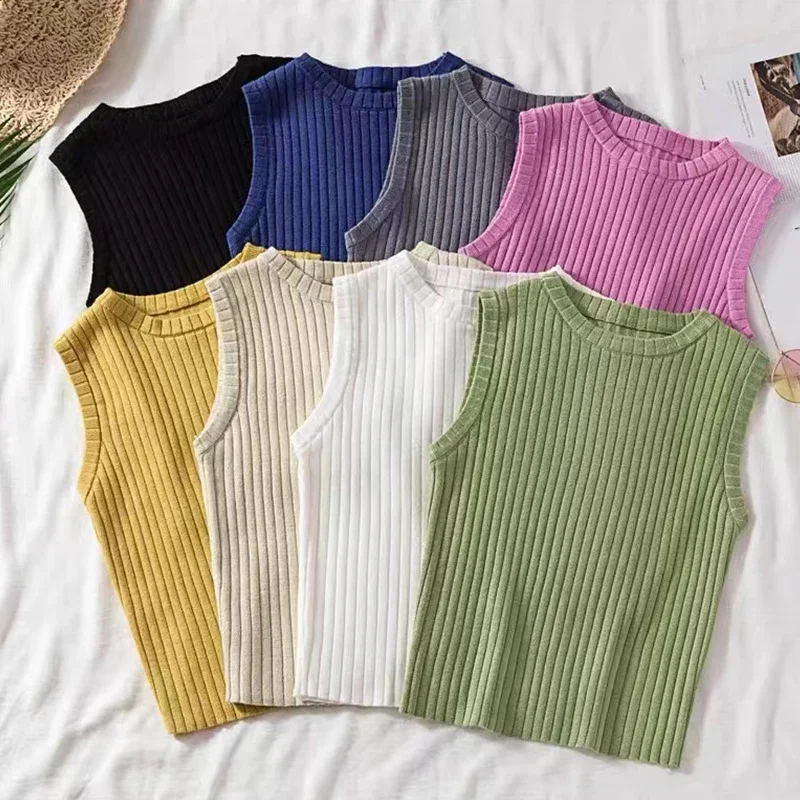 Tank Top Sexy Crop Top 2024 Summer Women Knitted Outfit Ribbed Sport Top O Neck Camis Tee Sleeveless Streetwear White Corset Top
Tank Top Sexy Crop Top 2024 Summer Women Knitted Outfit Ribbed Sport Top O Neck Camis Tee Sleeveless Streetwear White Corset Top