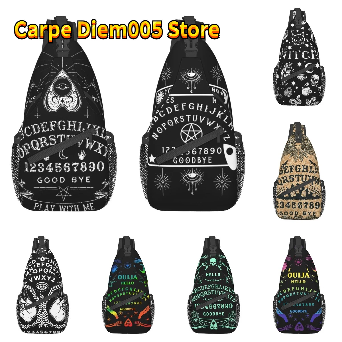 Mystical Spirit Board Halloween Witch Sling Crossbody Chest Bag Men Shoulder Backpack for Hiking
Mystical Spirit Board Halloween Witch Sling Crossbody Chest Bag Men Shoulder Backpack for Hiking