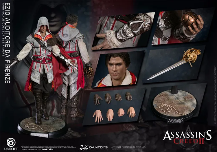 Подвижные экшн-фигурки DAMTOYS 1/6 DAM DMS012 Assassin Creed Belief II Hero Ezio подарок для коллекции фанатов
Подвижные экшн-фигурки DAMTOYS 1/6 DAM DMS012 Assassin Creed Belief II Hero Ezio подарок для коллекции фанатов