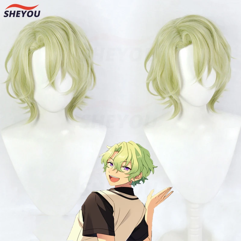 Tomoe Hiyori Cosplay Wig Game ES Ensemble Stars Short Yellow Green Curly Heat Resistant Synthetic Halloween Hair Wigs + Wig Cap
Tomoe Hiyori Cosplay Wig Game ES Ensemble Stars Short Yellow Green Curly Heat Resistant Synthetic Halloween Hair Wigs + Wig Cap