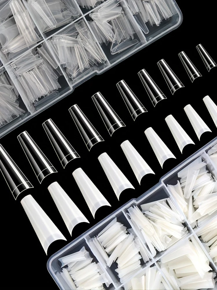 500Pcs French Coffin Dancer Nail Tips Acrylic Nail Artificial Half False Flakes Nail Tips, 10 Sizes with Clear Plastic Box for Na 11 Mallzona S3d9f00e49f2443d2a07c81676e09a577g 500Pcs French Coffin Dancer Nail Tips Acrylic Nail Artificial Half False Flakes Nail Tips, 10 Sizes with Clear Plastic Box for Na Mallzona