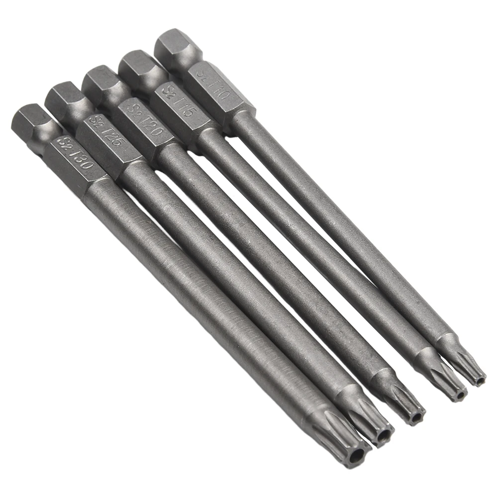 Durable Screwdriver Bit Tools 1/4Inch Hex 100mm 5 Pcs 60HRC Alloy Steel For Electric Drill Hollow Magnetic Security
Durable Screwdriver Bit Tools 1/4Inch Hex 100mm 5 Pcs 60HRC Alloy Steel For Electric Drill Hollow Magnetic Security