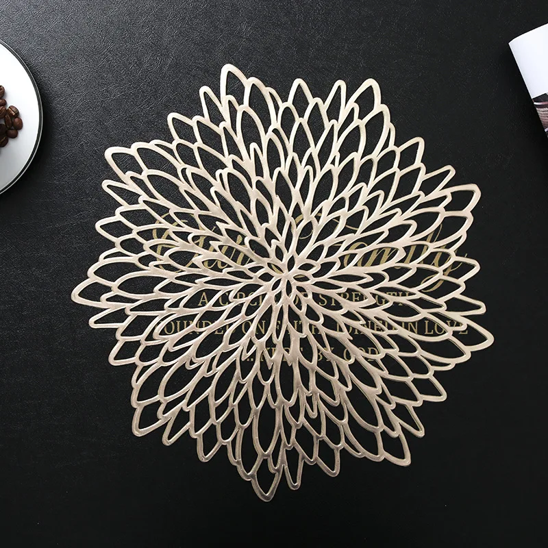 6/4pcs Round Placemats Leaves Flowers Holiday Party Dinning Table Decoration Mat Hollow PVC Wheat Meal Table Mat Steak Plate Pad
6/4pcs Round Placemats Leaves Flowers Holiday Party Dinning Table Decoration Mat Hollow PVC Wheat Meal Table Mat Steak Plate Pad