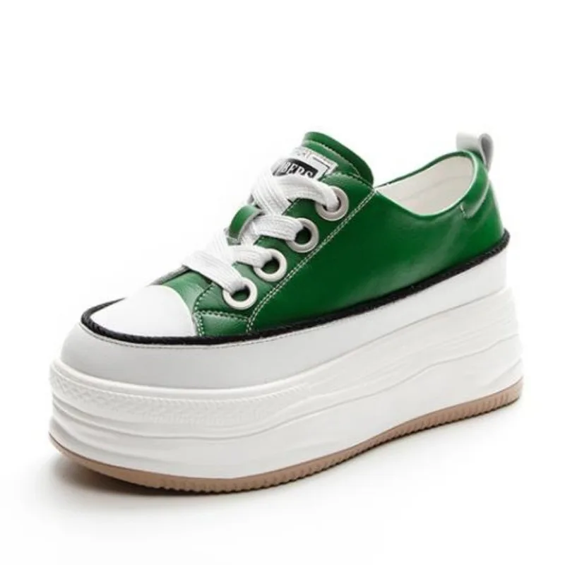 Кроссовки женские из натуральной кожи, на платформе 8 см, дышащие, повседневная обувь на танкетке, скрытый каблук
Кроссовки женские из натуральной кожи, на платформе 8 см, дышащие, повседневная обувь на танкетке, скрытый каблук