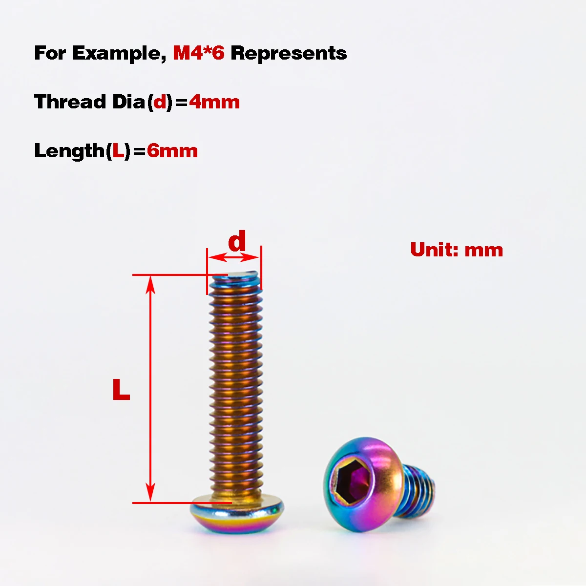 304 Stainless Steel Pan Head Hexagonal Dazzling Electric Motorcycle Modification Screws / Color Bolts
304 Stainless Steel Pan Head Hexagonal Dazzling Electric Motorcycle Modification Screws / Color Bolts