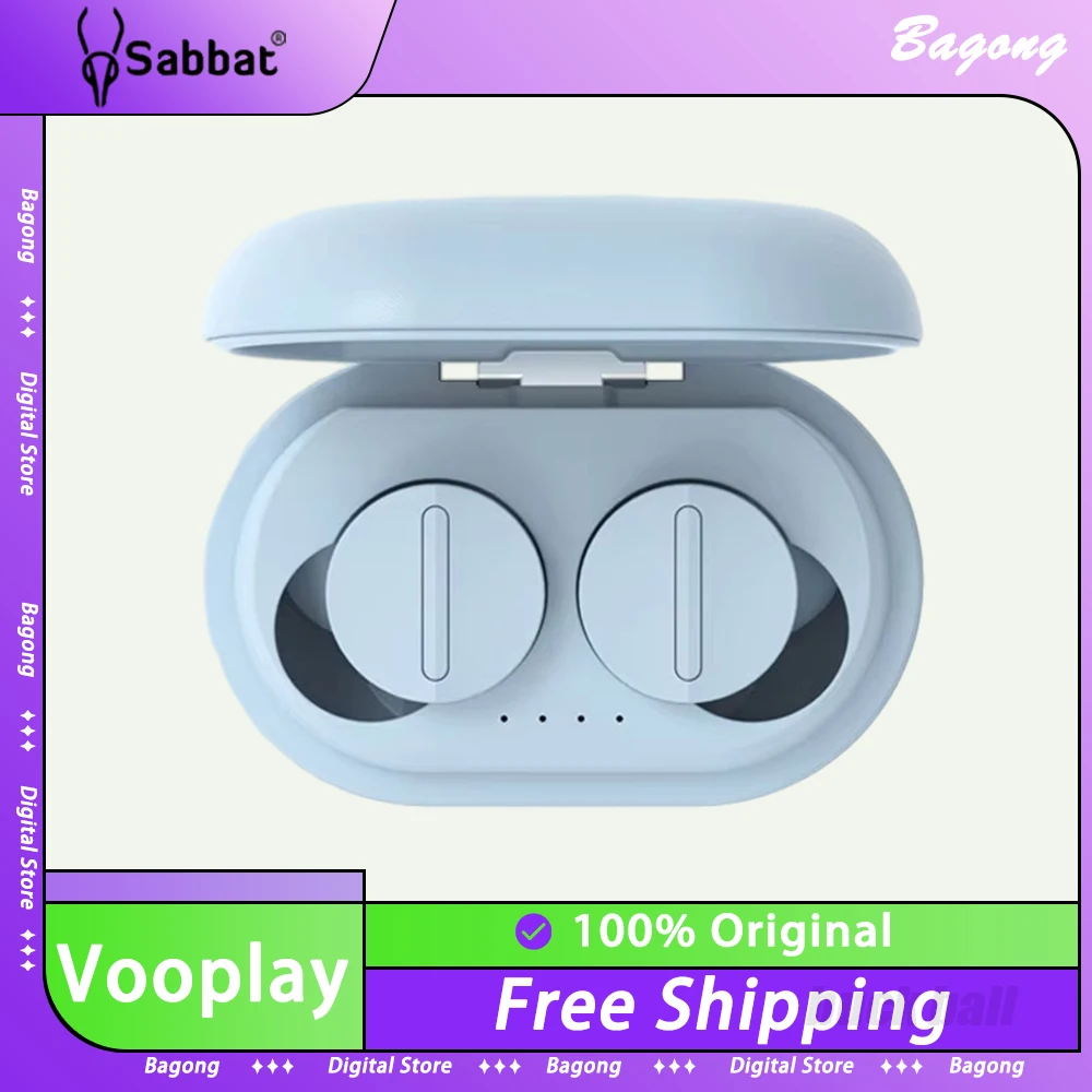 

Sabbat Vooplay Bluetooth Wireless Earphones TWS Earbuds Waterproof In-Ear Earbuds Hifi Noise Reduction Earphone Qualcomm Chip