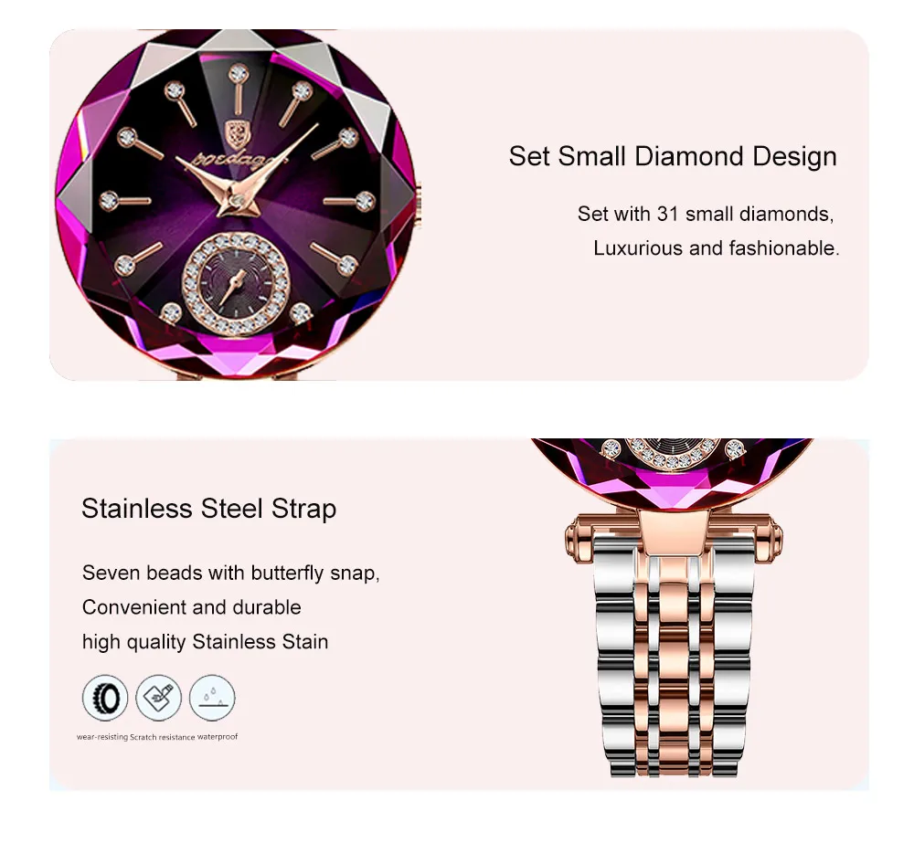 POEDAGAR Luxury Watches For Ladies POEDAGAR Luxury Watches For Ladies