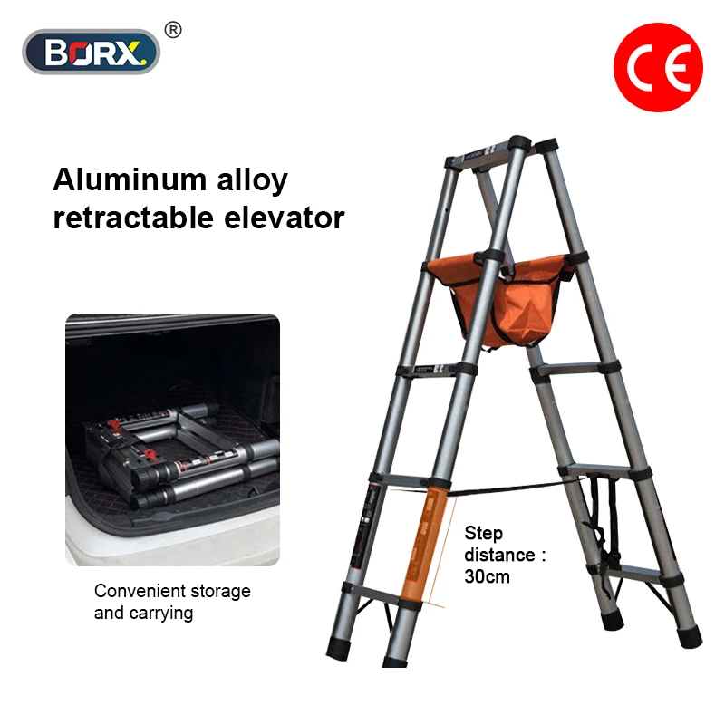 Folding Ladder Telescopic Ladder Climbing Herringbone Stepladder for Home Engineering Extension Aluminum Step Ladders
Folding Ladder Telescopic Ladder Climbing Herringbone Stepladder for Home Engineering Extension Aluminum Step Ladders