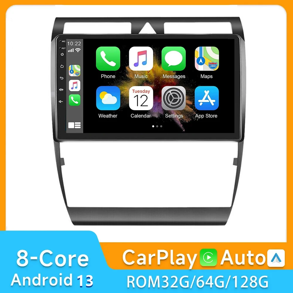 Автомагнитола для Audi A6 C5 1997 - 2004 S6 1999-2004 RS6 2002-2006 Android 13 мультимедийный плеер 2 Din 4G + WIFI Carplay стерео DSP
Автомагнитола для Audi A6 C5 1997 - 2004 S6 1999-2004 RS6 2002-2006 Android 13 мультимедийный плеер 2 Din 4G + WIFI Carplay стерео DSP