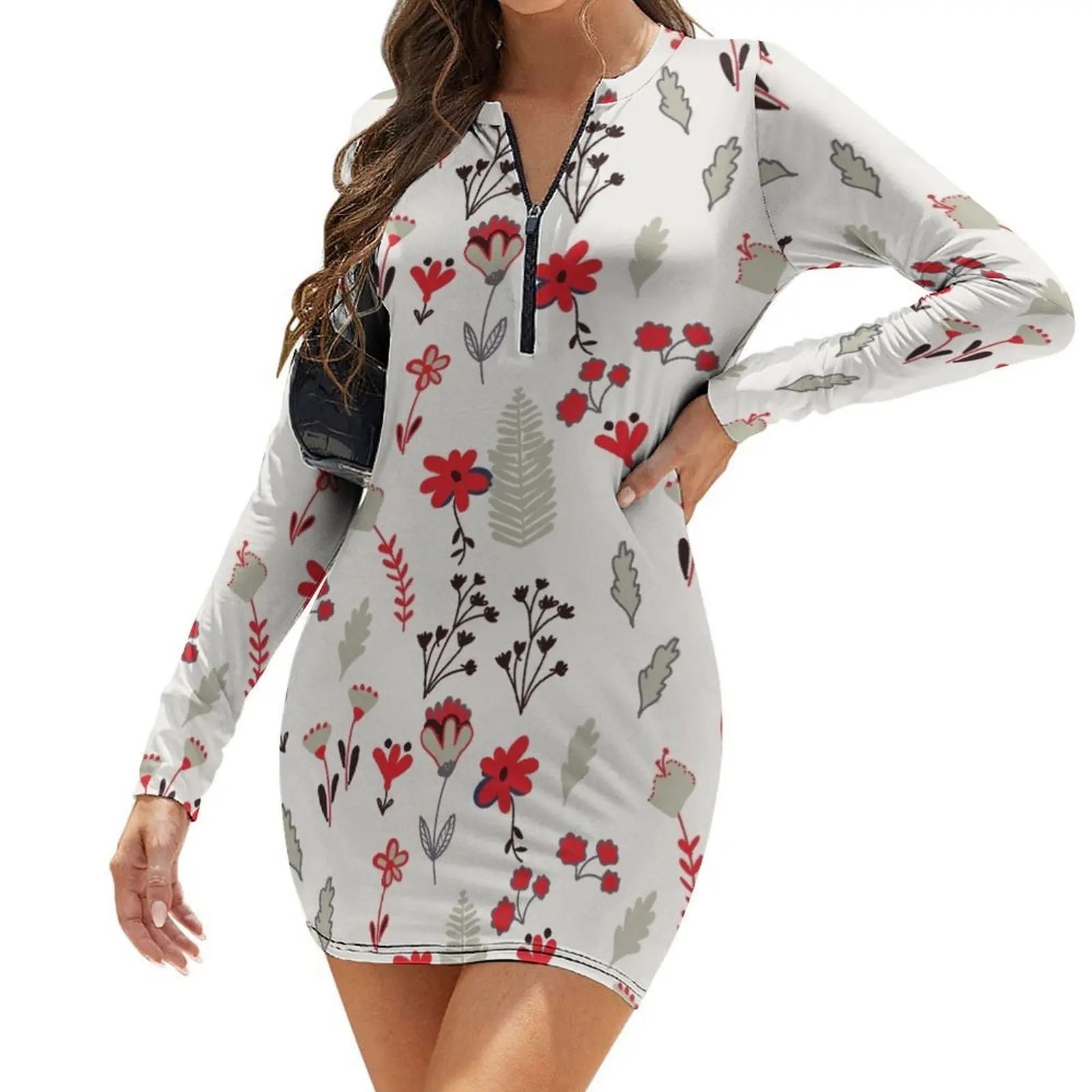 Red Vintage Floral Pattern Long-Sleeve Bodycon Dress summer clothes women's evening dresses 2024 evening dresses women
Red Vintage Floral Pattern Long-Sleeve Bodycon Dress summer clothes women's evening dresses 2024 evening dresses women