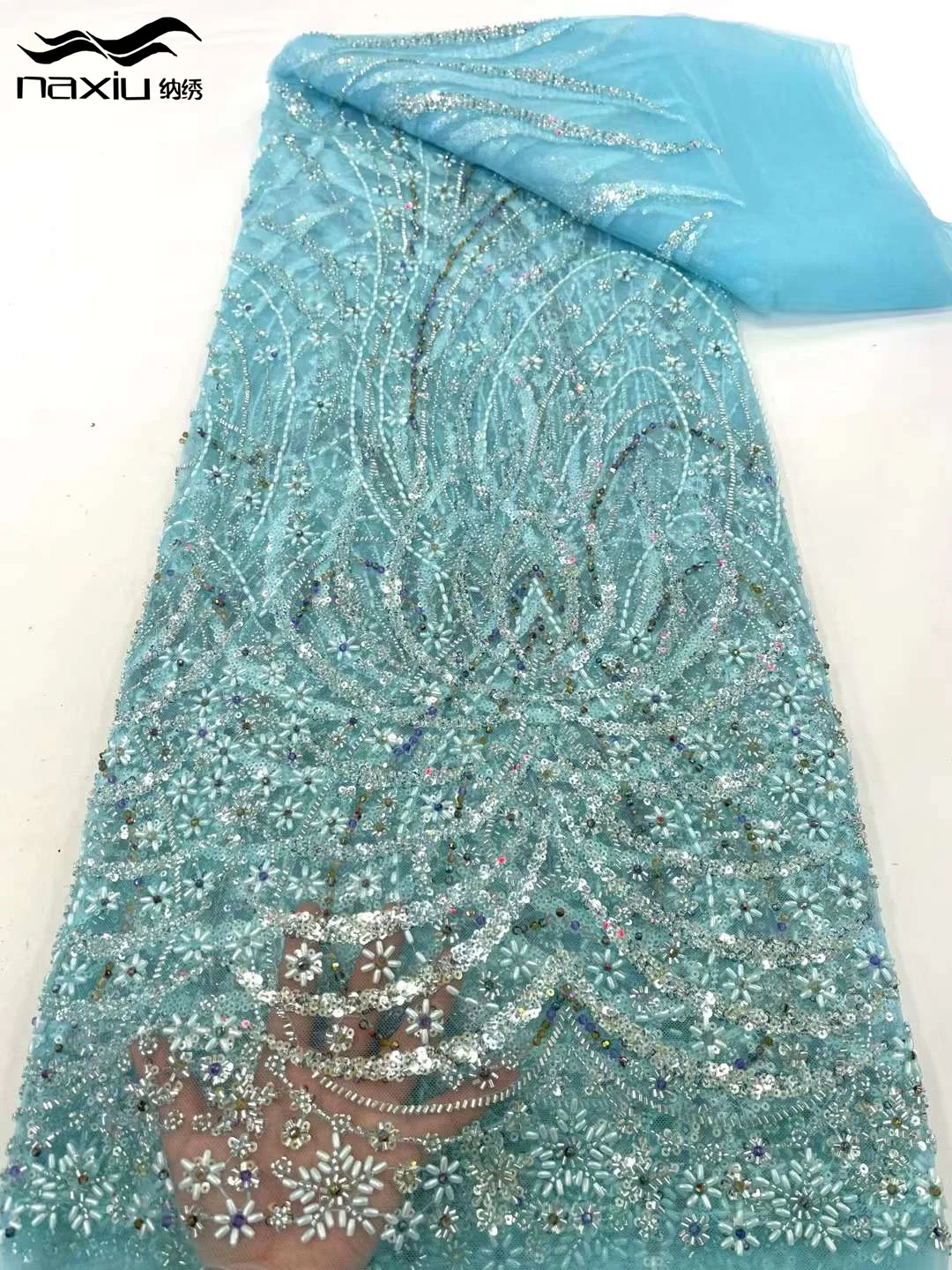 Madison-African Beads Lace Fabric, Mesh Sequins, Beaded Embroidery, Lace Material, French Sewing, Wedding Party, 5 Yards, 2024
Madison-African Beads Lace Fabric, Mesh Sequins, Beaded Embroidery, Lace Material, French Sewing, Wedding Party, 5 Yards, 2024