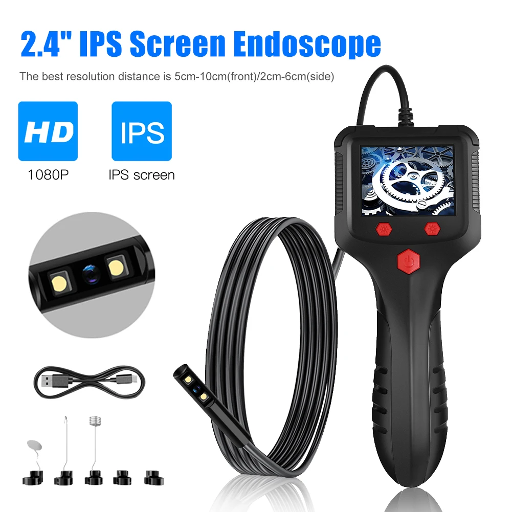 UYANGG Industrial Endoscope Camera 2.4Inch IPS Screen 1080P LED Light 10M Sewer Inspection Borescope Waterproof Detector Boresco
UYANGG Industrial Endoscope Camera 2.4Inch IPS Screen 1080P LED Light 10M Sewer Inspection Borescope Waterproof Detector Boresco