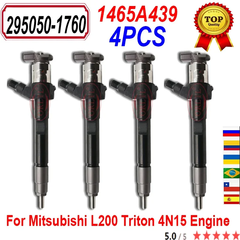 4 шт. 1465A439 295050-1760 подлинный топливный инжектор 295050-1760 сопло 2950501760 для двигателя Mitsubishi L200 Triton 4N15
4 шт. 1465A439 295050-1760 подлинный топливный инжектор 295050-1760 сопло 2950501760 для двигателя Mitsubishi L200 Triton 4N15