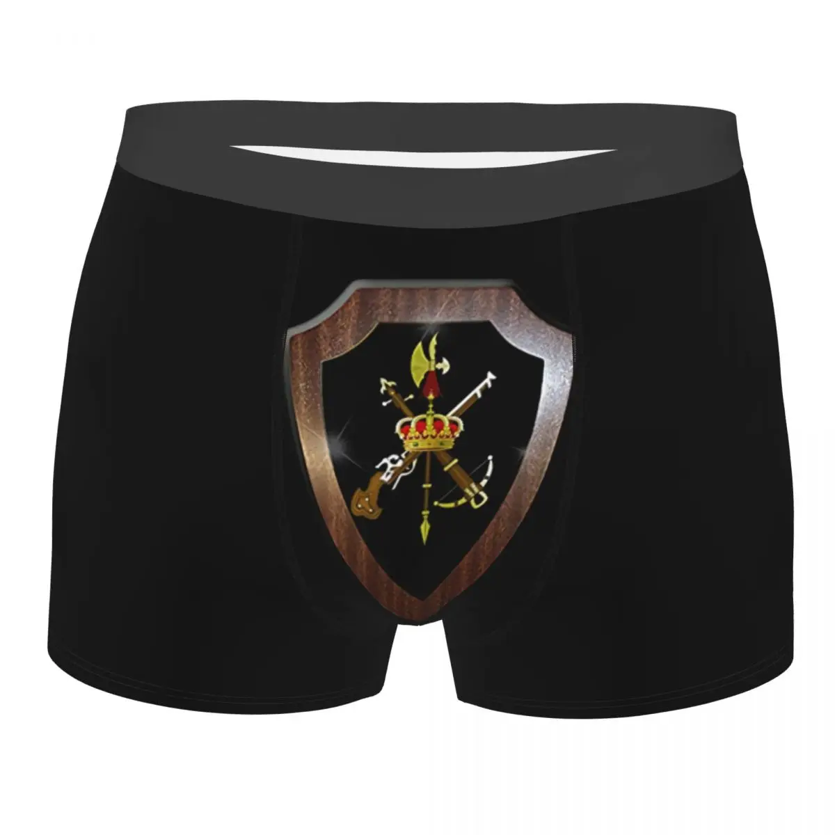 

Novelty Spain Coat Of Arms Boxers Shorts Panties Male Underpants Stretch Spanish Legion Briefs Underwear