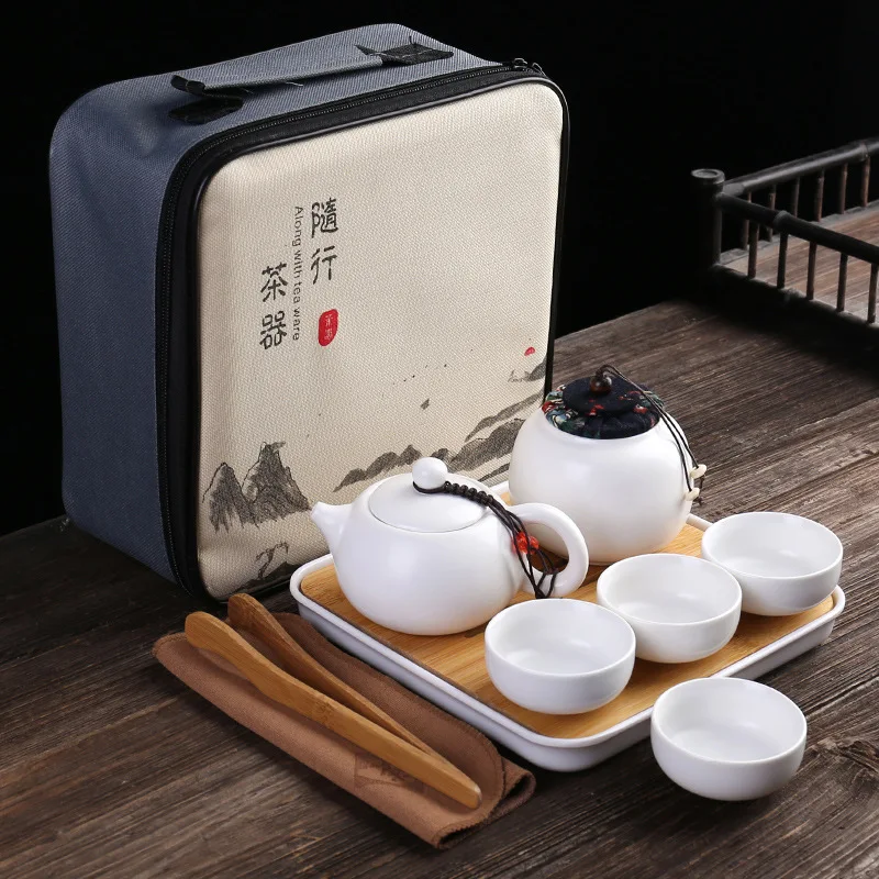 Chinese Tea Travel Tea Set Kung Fu TeaSet Ceramic Portable Teapot Porcelain Teaset Gaiwan Tea Cups of Tea Ceremony Teaware Bag
Chinese Tea Travel Tea Set Kung Fu TeaSet Ceramic Portable Teapot Porcelain Teaset Gaiwan Tea Cups of Tea Ceremony Teaware Bag